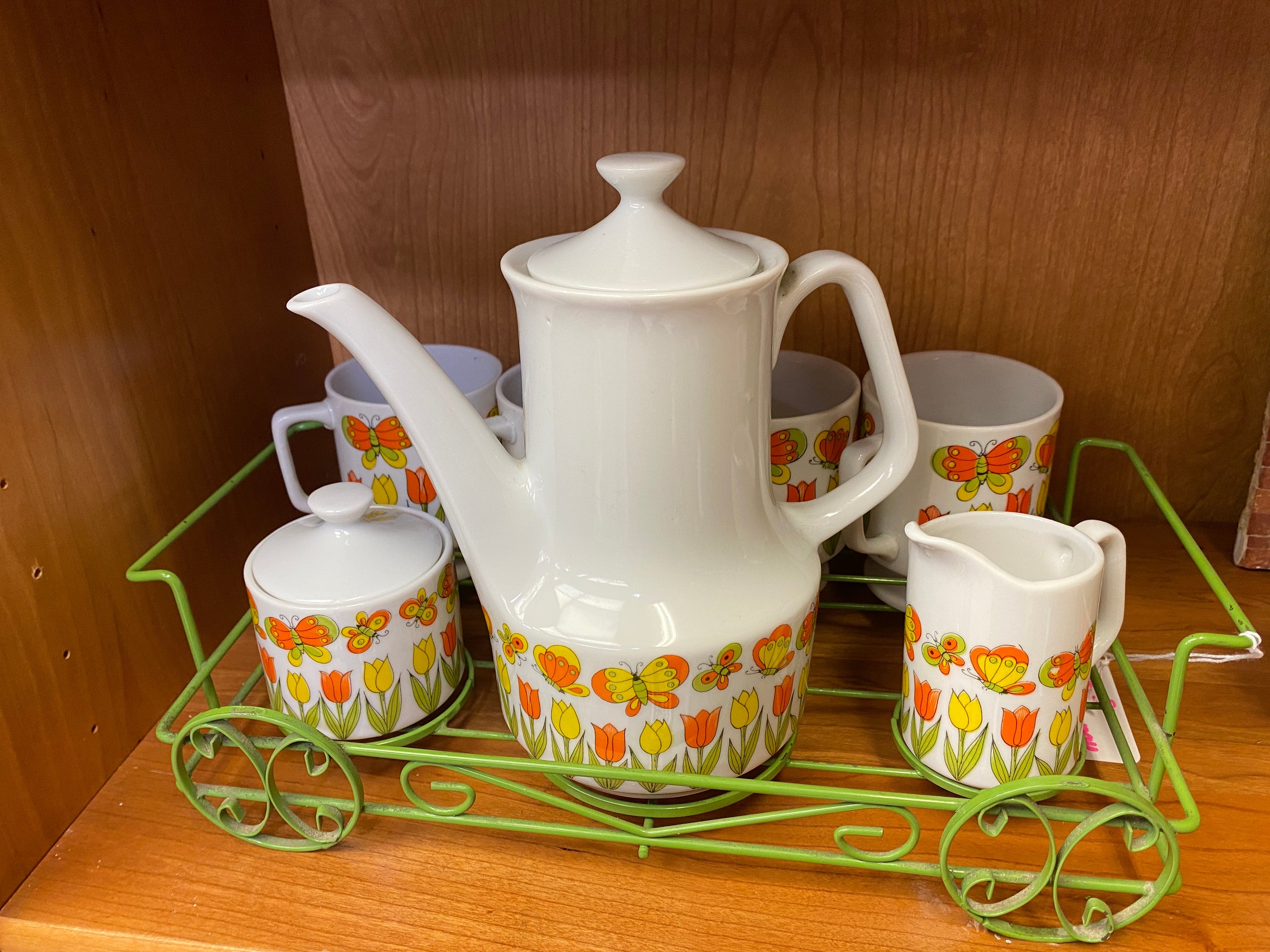 Tulips popular japan tea pot set